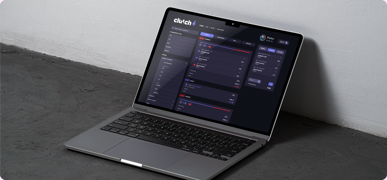 Interface Clutch sur un ordinateur portable.